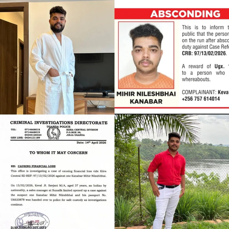 Kanabar Mihir Nileshbhai Vanishes During Major Stock Audit as Uganda-Kenya Hunt Intensifies
